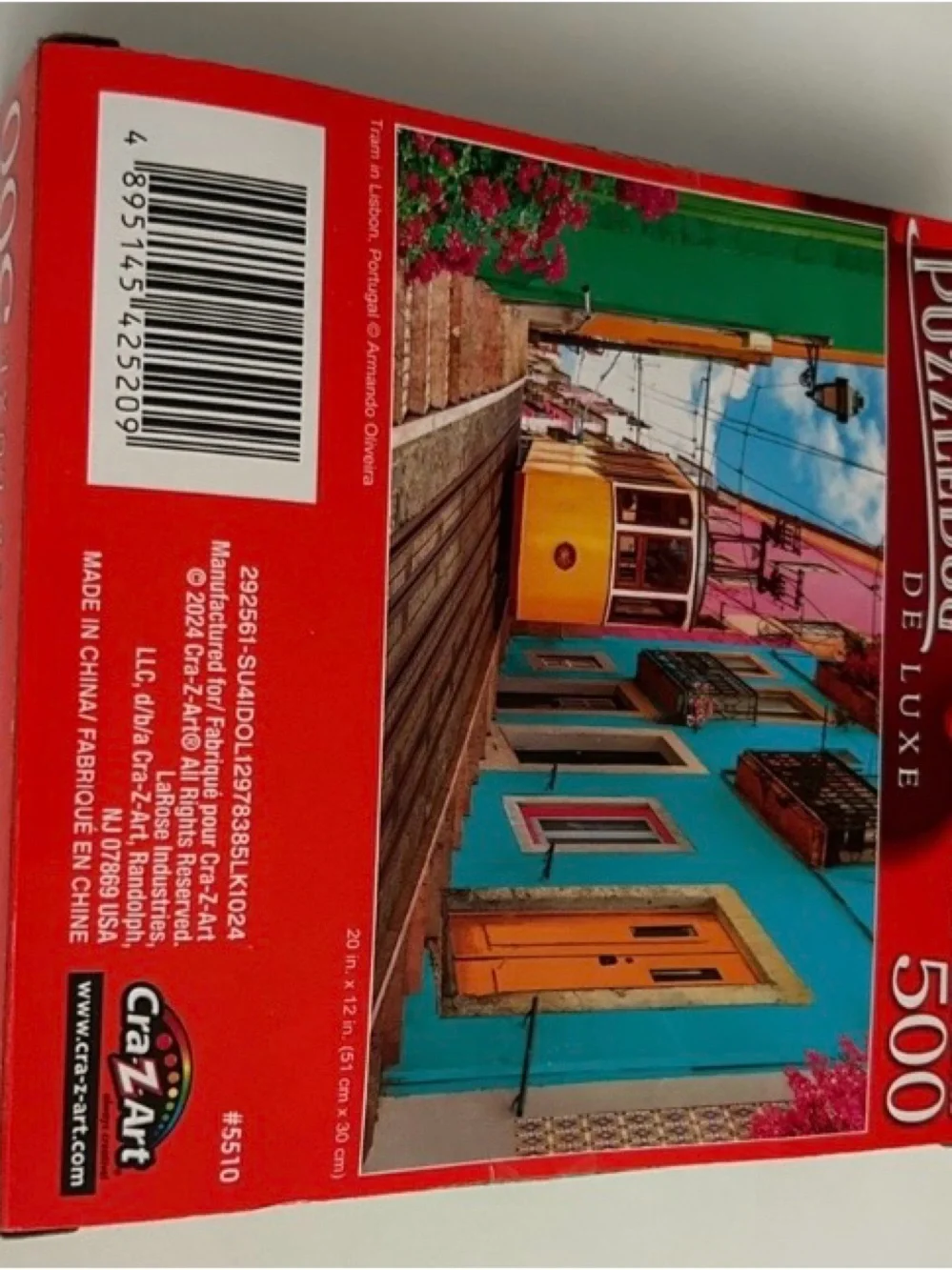 New puzzles Tram in Lisbon, Portugal” 500 pc 20x12 in puzzle bug